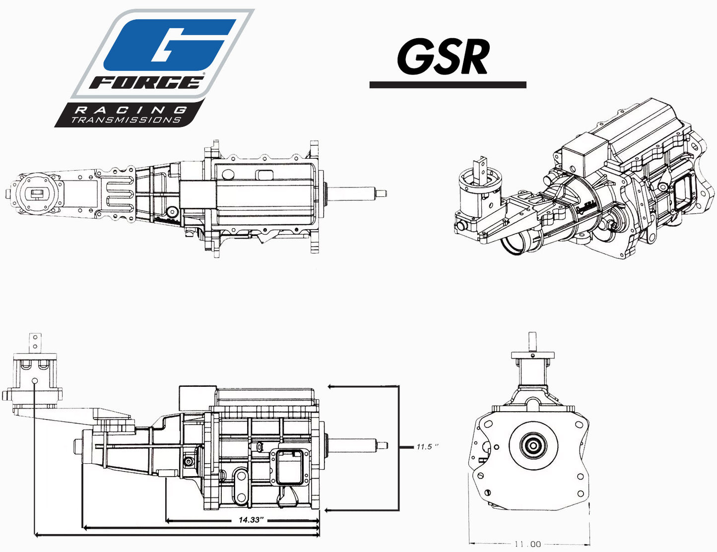 GForce GSR DogBox Transmission 4 Speed