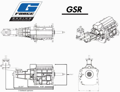GForce GSR DogBox Transmission 4 Speed
